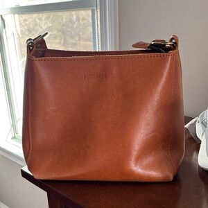 Portland Leather Honey Triangle Bag Shoulder Bag